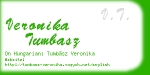 veronika tumbasz business card